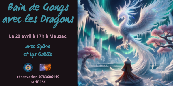Bain de Gongs avec les Dragons, le 20 avril à 17h, à Mauzac.